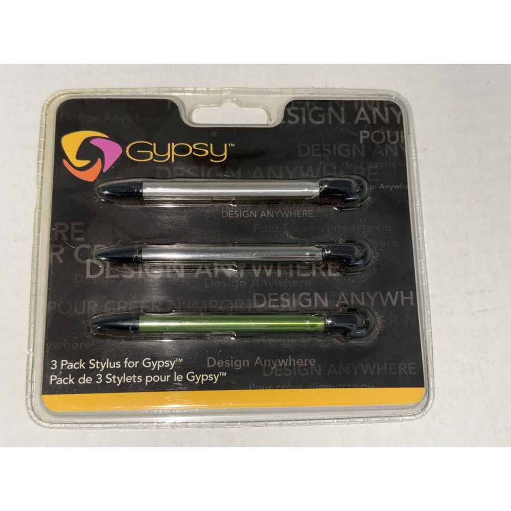 Cricut Gypsy Stylus 3 Pack Version 1 Provo Craft 29-1078 Green Silver New